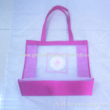 Fashionable Shopping/Beach Bag with High-quality CMYK Printing, Any Sizes Available